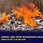 Kanwil DJBC Kepri Musnahkan Hasil Penindakan Senilai Rp 5,46 Miliar