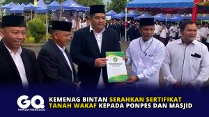 Kemenag Bintan Serahkan Sertifikat Tanah Wakaf kepada Ponpes dan Masjid