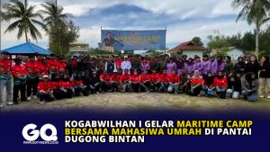 Kogabwilhan I Gelar Maritime Camp Bersama Mahasiwa UMRAH di Pantai Dugong Bintan