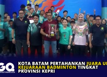 Kota Batam Pertahankan Juara Umum Kejuaraan Badminton Tingkat Provinsi Kepri