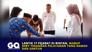 Lantik 17 Pejabat di Bintan, Wabup Deby Tekankan Pelayanan yang Ramah dan Santun