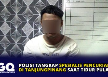 Polisi Tangkap Spesialis Pencurian di Tanjungpinang Saat Tidur Pulas