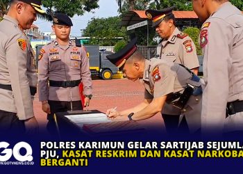 Polres Karimun Gelar Sartijab Sejumlah PJU, Kasat Reskrim dan Kasat Narkoba Berganti