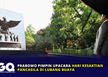 Prabowo Pimpin Upacara Hari Kesaktian Pancasila di Lubang Buaya