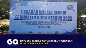Ratusan Warga Antusias Ikuti Gerakan Wisata Bersih Bintan