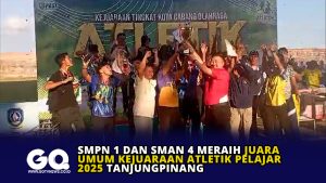 SMPN 1 dan SMAN 4 Meraih Juara Umum Kejuaraan Atletik Pelajar 2025 Tanjungpinang