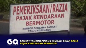 Samsat Tanjungpinang Kembali Gelar Razia Pajak Kendaraan Bermotor