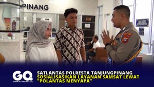 Satlantas Polresta Tanjungpinang Sosialisasikan Layanan Samsat Lewat Polantas Menyapa