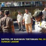Satpol PP Karimun Tertibkan PKL di Bahu Jalan Sungai Lakam