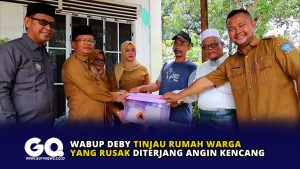 Wabup Deby Tinjau Rumah Warga yang Rusak Diterjang Angin Kencang