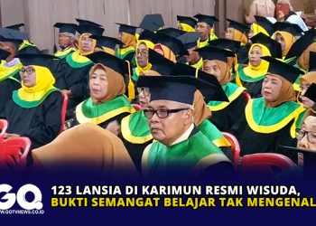 123 Lansia di Karimun Resmi Wisuda, Bukti Semangat Belajar Tak Mengenal Usia