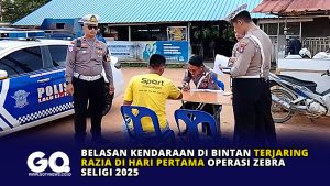 Belasan Kendaraan di Bintan Terjaring Razia di Hari Pertama Operasi Zebra Seligi 2025