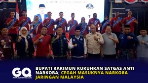 Bupati Karimun Kukuhkan Satgas Anti Narkoba, Cegah Masuknya Narkoba Jaringan Malaysia