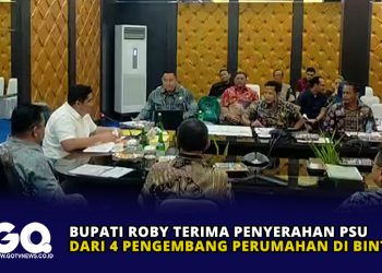 Bupati Roby Terima Penyerahan PSU dari 4 Pengembang Perumahan di Bintan