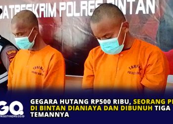 Gegara Hutang Rp500 Ribu, Seorang Pria di Bintan Dianiaya dan Dibunuh Tiga Temannya
