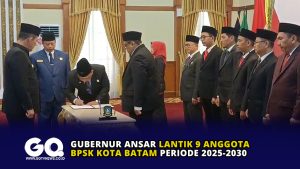 Gubernur Ansar Lantik 9 Anggota BPSK Kota Batam Periode 2025-2030