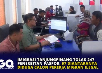 Imigrasi Tanjungpinang Tolak 247 Penerbitan Paspor, 97 Diantaranya Diduga Calon Pekerja Migran Ilegal