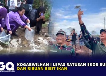 Kogabwilhan I Lepas Ratusan Ekor Burung dan Ribuan Bibit Ikan