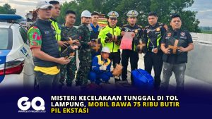 Misteri Kecelakaan Tunggal di Tol Lampung, Mobil Bawa 75 Ribu Butir Pil Ekstasi