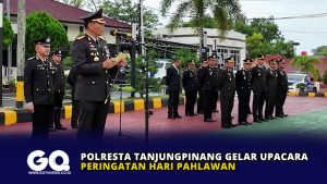 Polresta Tanjungpinang Gelar Upacara Peringatan Hari Pahlawan