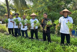 Program Pembinaan WBP, Rutan Karimun Panen 108 Kilogram Kangkung