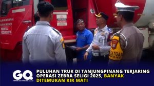 Puluhan Truk di Tanjungpinang Terjaring Operasi Zebra Seligi 2025, Banyak Ditemukan KIR Mati
