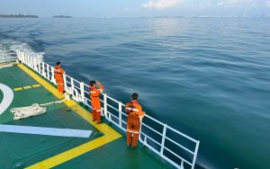 SAR Tanjungpinang Terus Berupaya Mencari Kru Kapal Asal Mesir yang Jatuh di Perairan Singapura