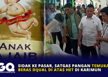 Sidak ke Pasar, Satgas Pangan Temukan Beras Dijual di Atas HET di Karimun