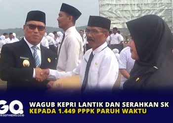 Wagub Kepri Lantik dan Serahkan SK Kepada 1.449 PPPK Paruh Waktu