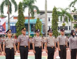 64 Personel Polres Karimun Naik Pangkat, Kapolres Tekankan Profesionalisme dan Tanggung Jawab