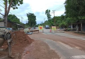 Ada Pelebaran Jalan, Arus Lalin di Jalan Nusantara Km 18 Bintan Timur Dialihkan Sementara