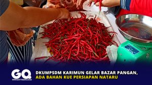 DKUMPSDM Karimun Gelar Bazar Pangan, Ada Bahan Kue Persiapan Nataru