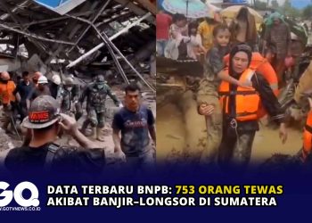 Data Terbaru BNPB: 753 Orang Tewas Akibat Banjir–Longsor di Sumatera