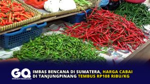 Imbas Bencana di Sumatera, Harga Cabai di Tanjungpinang Tembus Rp108 Ribu/Kg