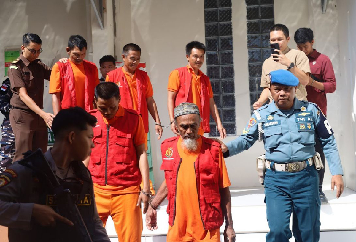 Jaksa Tuntut Hukuman Mati 5 WN Myanmar Penyelundup 704,8 Kilogram Sabu.
