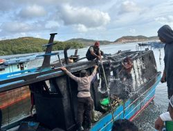 Kebakaran Kapal di Perairan Tambelan Diduga Akibat Percikan Api Las