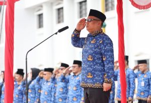 Pimpin Upacara HUT ke-54 KORPRI, Wagub Nyanyang Tekankan Jaga Etika dan Tingkatkan Pelayanan Publik