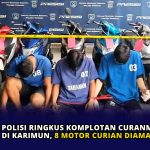 Polisi Ringkus Komplotan Curanmor di Karimun, 8 Motor Curian Diamankan