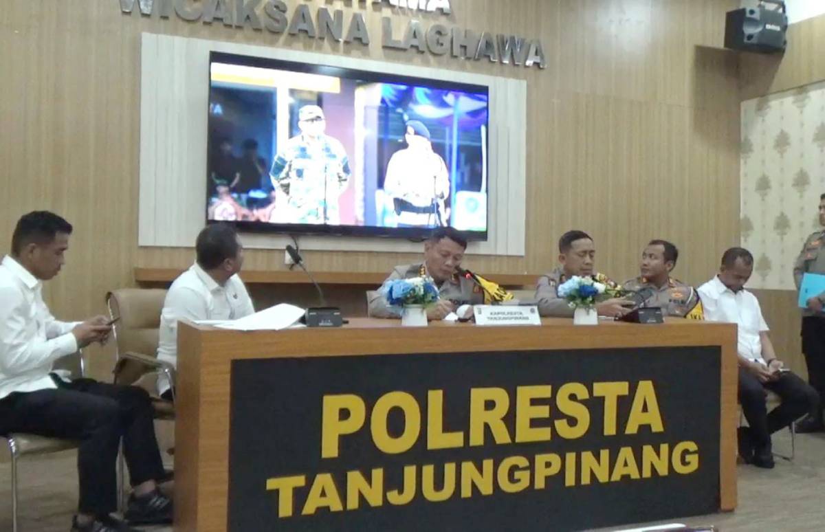 Polresta Tanjungpinang Rilis Akhir Tahun 2025: Kriminalitas Turun, Penyelesaian Kasus Naik 12,5 Persen.