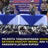 Polresta Tanjungpinang Musnahkan Ratusan Knalpot Brong