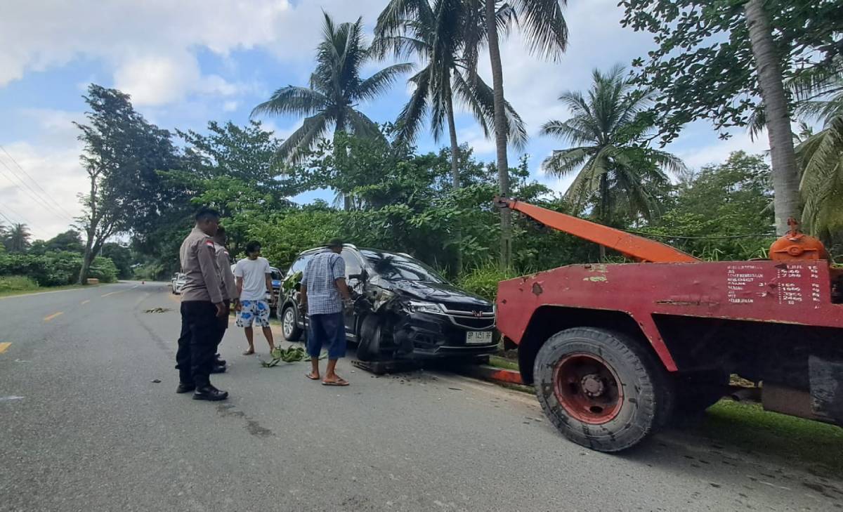 Tabrakan Mobil vs Motor di Jalan Raya Trikora Bintan, Polisi: Akibat Kelalaian Pengemudi Mobil.