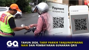 Tahun 2026, Tarif Parkir Tanjungpinang Naik dan Pembayaran Gunakan QRIS