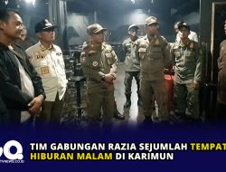 Tim Gabungan Razia Sejumlah Tempat Hiburan Malam di Karimun