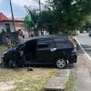Kronologis Lengkap Insiden Mobil Tabrak Mobil di Pamedan Tanjungpinang