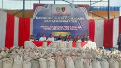 Bea Cukai Kepri Gagalkan 16 Ton Pasir Timah Hendak Diselundupkan ke Malaysia.
