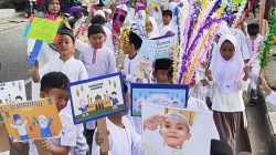 Sambut Ramadan, Ribuan Murid Madrasah Tanjungpinang Gelar Pawai Syiar Islam.