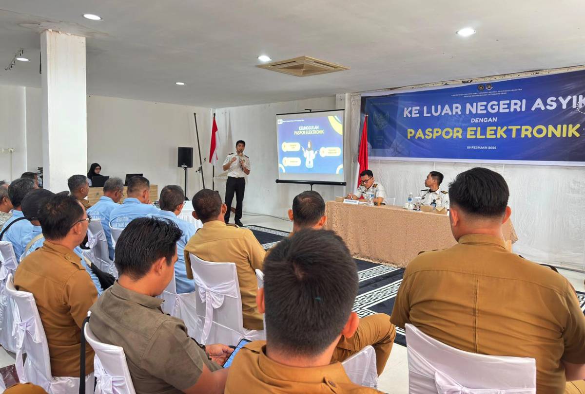 Imigrasi Tanjung Uban Sosialisasikan Paspor Elektronik Kepada Masyarakat.