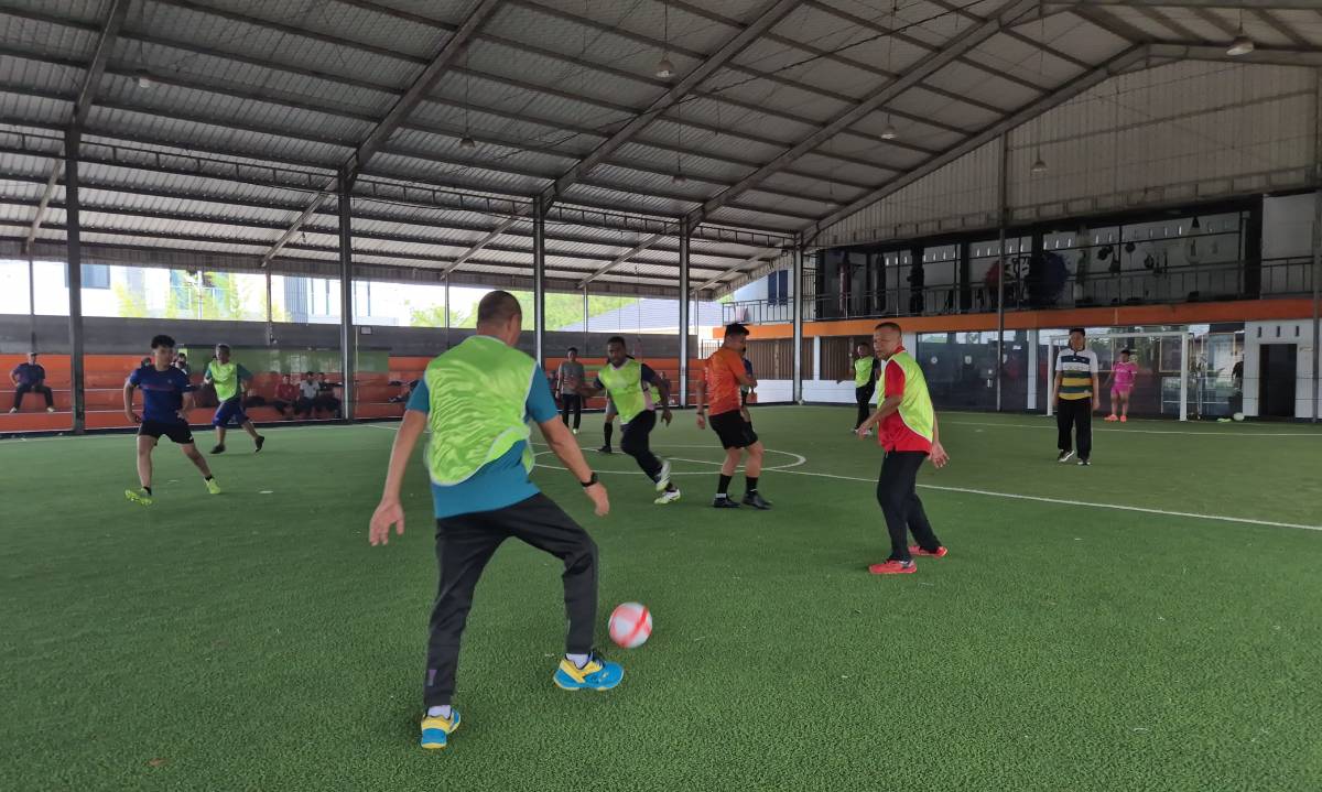 Kapolresta Tanjungpinang Ajak Pejabat Futsal Bersama.
