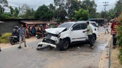 Mobil Tabrak Pemotor di Km 15 Tanjungpinang, Korban Dirawat di RS Batam.