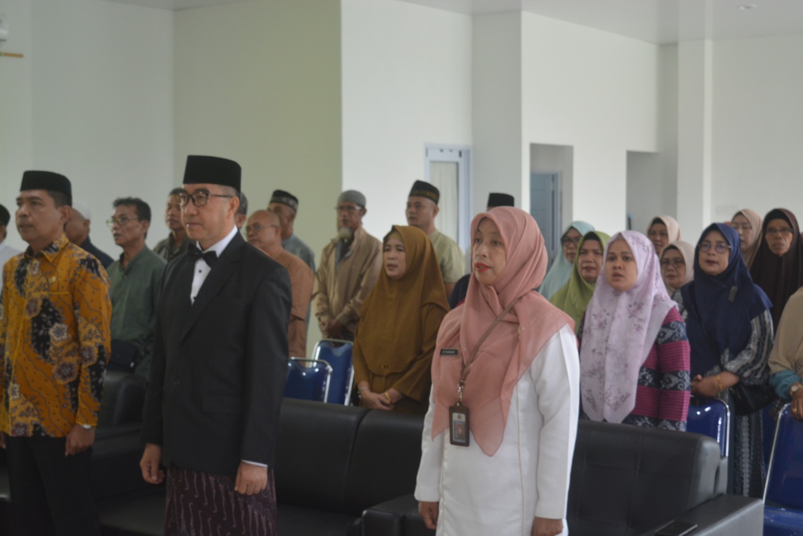 Puluhan Jemaah Calon Haji Asal Bintan Ikuti Manasik Haji.